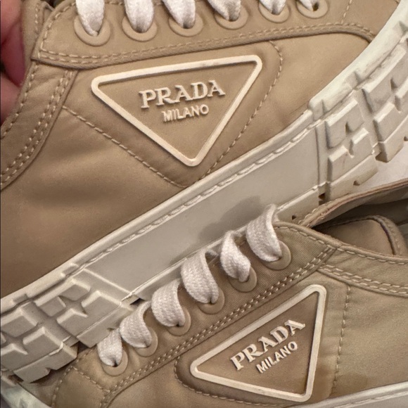 Prada Women's Lug Sole Platform Sneakers - Deserto 37.5 - Picture 4 of 4